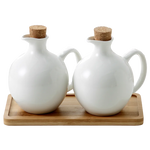 Chaleira de óleo esmaltada de porcelana criativa, recipiente interior de especiarias, chaleira de óleo de cerâmica branca vintage, garrafa de armazenamento de óleo de cozinha para casa