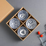 Conjunto de tigela de arroz cerâmica japonesa, utensílios de cozinha, adequado para aperitivos e sobremesas, adequado para forno de microondas, tigela de salada