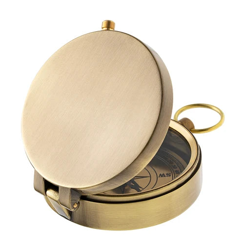 Retro Nostálgico Metal Compass, Outdoor Flip Cover, Zinc Alloy, Estudo ornamentos decorativos, Fotografia Props