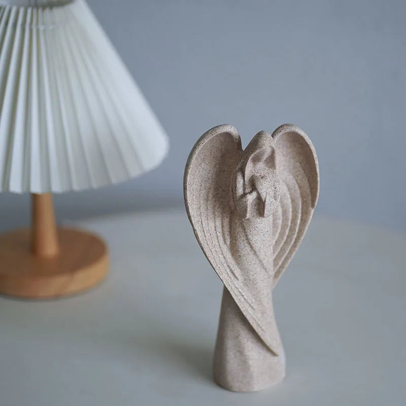 Escultura de Resina Arcanjo Resiliência