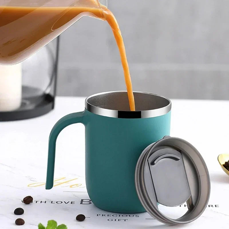 Caneca Térmica de Aço Inox com Tampa