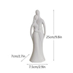 Vilead Escultura Casal Cerâmica Nórdica, Pop Art Moderna, Sala de Estar, Decoração Acessórios, Dia dos Namorados, Presente de Casamento