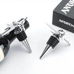 Avião Em Forma De Vinho Rolhas De Garrafa, selador De Vácuo, Metal Beer Garrafa Saver, Rolhas 3D Reutilizáveis