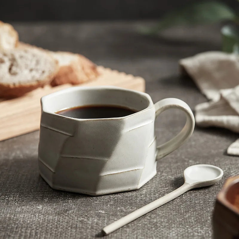 Japonês Retro Cerâmica Casal Xícara De Café, Latte Simples, Puxe Caneca De Flor, Copos De Chá, Doméstico