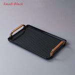 Bandeja retangular plástica de luxo, Bandejas de armazenamento para café, doces, caneca, frutas, sobremesa, festa, casa, organizador de cozinha