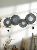 Espelho de Parede Macramê Artesanal Boho