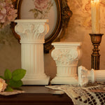 Vela de Pilar Romana Retro Estilo Europeu, Resina Floresta, Armário de Livros, Balanço Do Edifício, Privado Econômico, Decoração do Lar