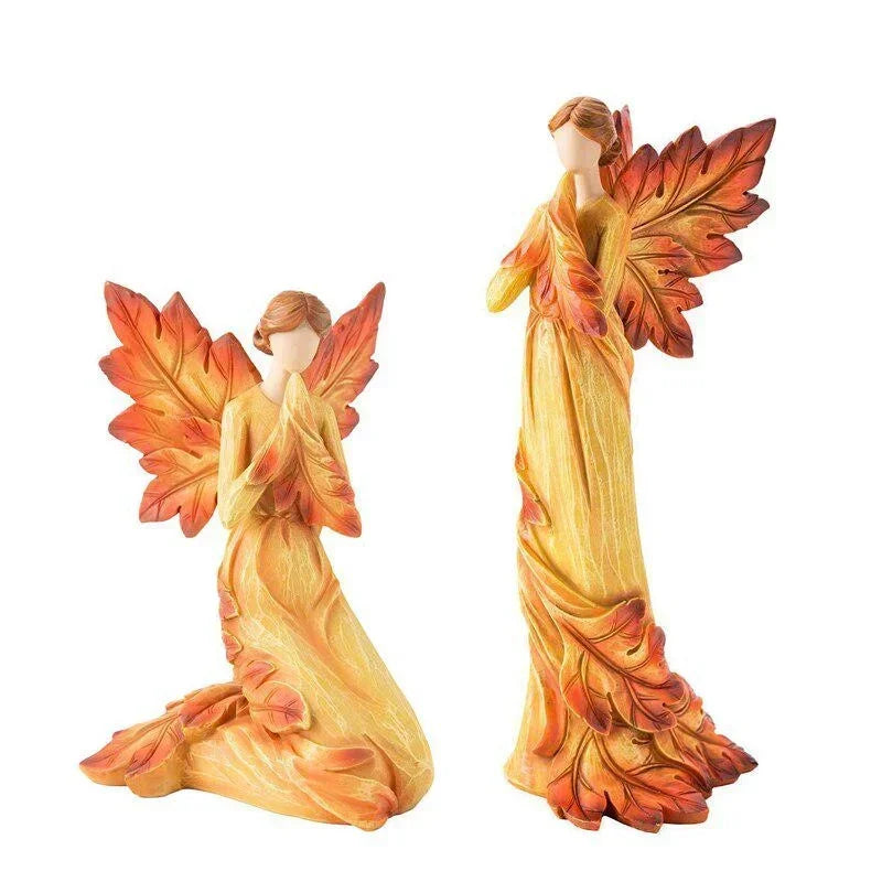 Ornamento Anjo do Outono em Resina