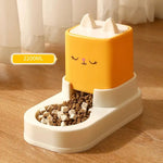 Alimentador automático para gatos com grande capacidade Pet Drinking Bowl Balde de armazenamento de alimentos Fácil de limpar Acessórios para cães