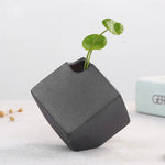 Faiança Flower Ware Vaso cerâmico, recipiente hidropônico japonês, ornamento doméstico vintage, mesa de jantar da sala de estar preto e branco