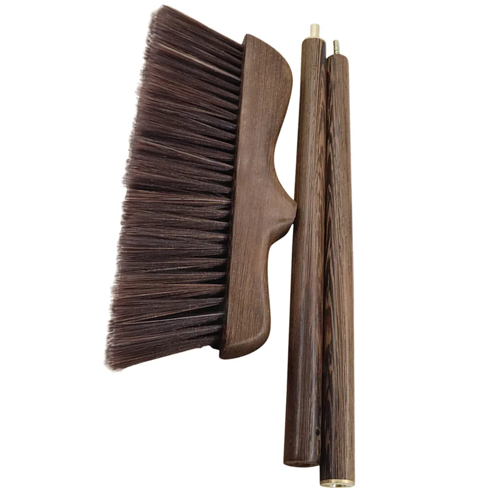 Vassoura angular ao ar livre com cabo de madeira, assoalho macio varrendo vassouras, escova de limpeza da cozinha, dobrável Garagem Broomsticks