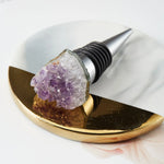 Rolha do frasco de vinho, rolha do frasco de vinho, quartzo cristal natural, irregular cortiça selagem, bar ferramentas, 1pc