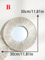 Espelho de Parede Macramê Artesanal Boho