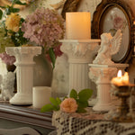 Vela de Pilar Romana Retro Estilo Europeu, Resina Floresta, Armário de Livros, Balanço Do Edifício, Privado Econômico, Decoração do Lar