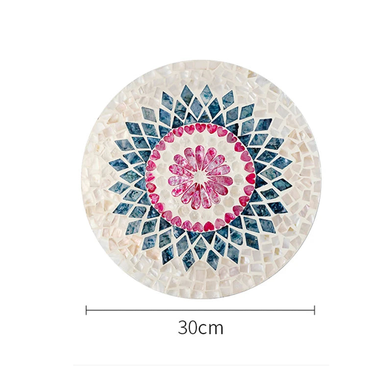 Francês Luz Luxo Natural Shell Bandeja, Criativo, Decorativo, Isolamento Térmico, Bandeja De Frutas, Prato De Sobremesa, Conjunto De Louça De Festa