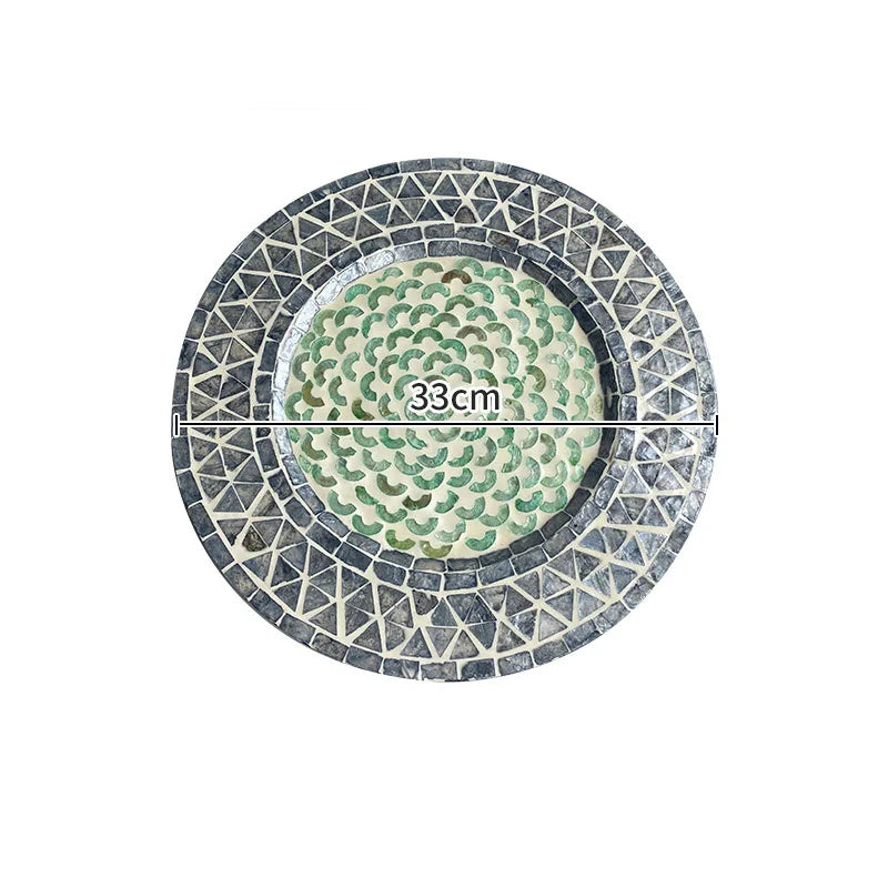 Ahunderjiaz-Bandeja de armazenamento poligonal para sala de estar, café, restaurante, casa, desktop Decoração, Criativo, Luxo