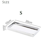 Bandeja De Cerâmica De Prata Galvanizada Bandeja Retangular De Armazenamento De Jóias Ornamento De Sala De Estar Decoração De Casa, Luxo Acessível