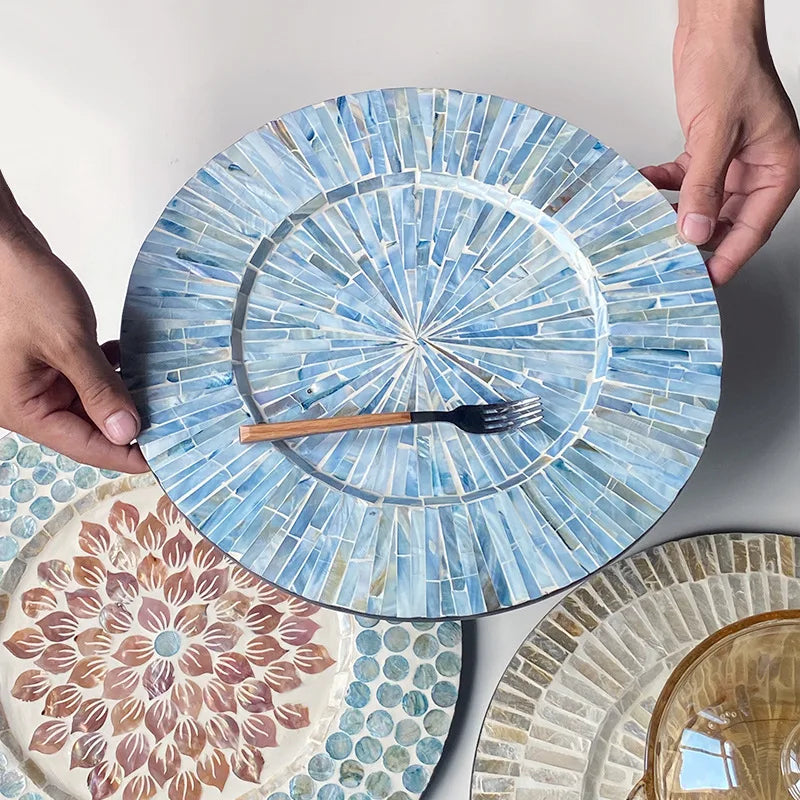 Ahunderjiaz-Bandeja de armazenamento poligonal para sala de estar, café, restaurante, casa, desktop Decoração, Criativo, Luxo