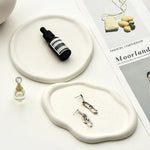 AhenderJiaz-Nuvem Nórdica Placa De Cerâmica, Prato De Armazenamento De Jóias, Bandeja De Aromaterapia Irregular, Quarto, Sala De Estar, Home Decoratio