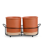 Bandeja De Cerâmica Criativa Pauzinhos, prateleira de mesa, planta em vaso, Pauzinhos domésticos Garfo Colher Caixa De Armazenamento, armazenamento De Lanches De Frutas