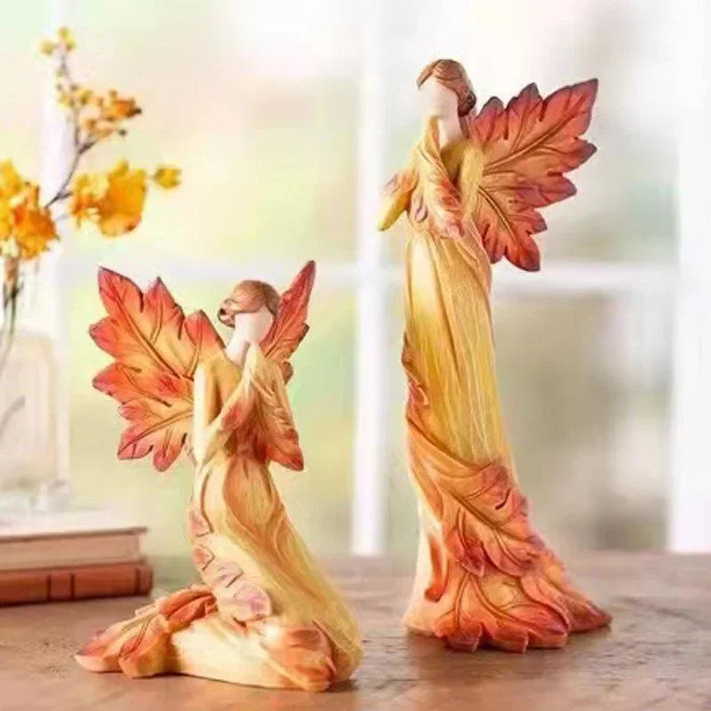 Ornamento Anjo do Outono em Resina