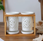 Conjunto de hashis de cerâmica, conjunto multifuncional de tubos para armazenamento de colher, hashi e garfo caixa de armazenamento de cozinha