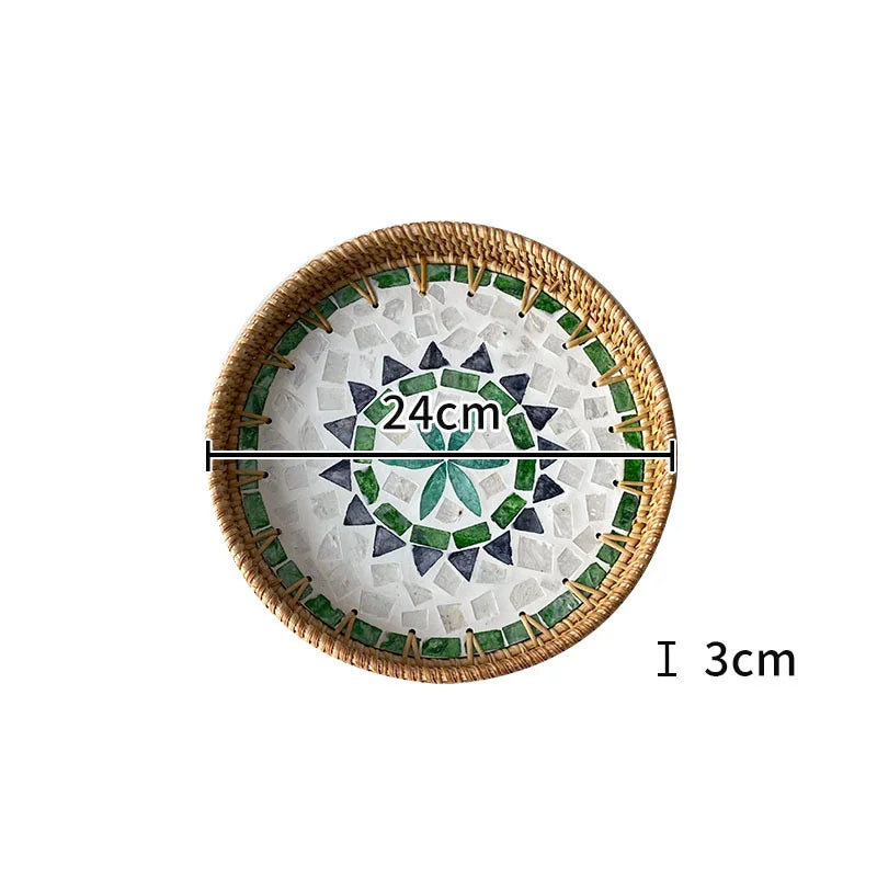 Nordic Natural Shell Bandeja Decorativa, Jóias, Difusor De Perfume, Bandejas De Exposição, Sala De Estar, Sala De Jantar, Armazenamento De Mesa, Casa