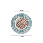 Ahunderjiaz-Bandeja de armazenamento poligonal para sala de estar, café, restaurante, casa, desktop Decoração, Criativo, Luxo