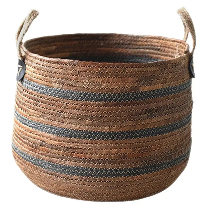Cesta decorativa de armazenamento para sala de estar, Brinquedos, Cobertores, Suporte de lavanderia para roupas, Crianças