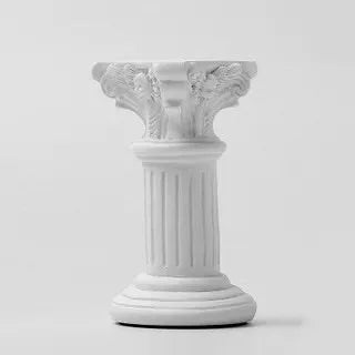 Vela de Pilar Romana Retro Estilo Europeu, Resina Floresta, Armário de Livros, Balanço Do Edifício, Privado Econômico, Decoração do Lar