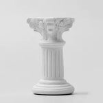 Vela de Pilar Romana Retro Estilo Europeu, Resina Floresta, Armário de Livros, Balanço Do Edifício, Privado Econômico, Decoração do Lar