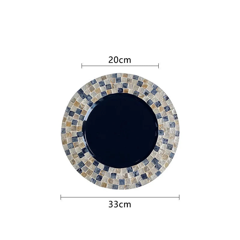 Ahunderjiaz-Bandeja de armazenamento poligonal para sala de estar, café, restaurante, casa, desktop Decoração, Criativo, Luxo