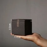 Retro mão esfrega decoração jar mesa de café chá caddy decoração para casa criativo cerâmica armazenamento jar quarto recipiente cosmético