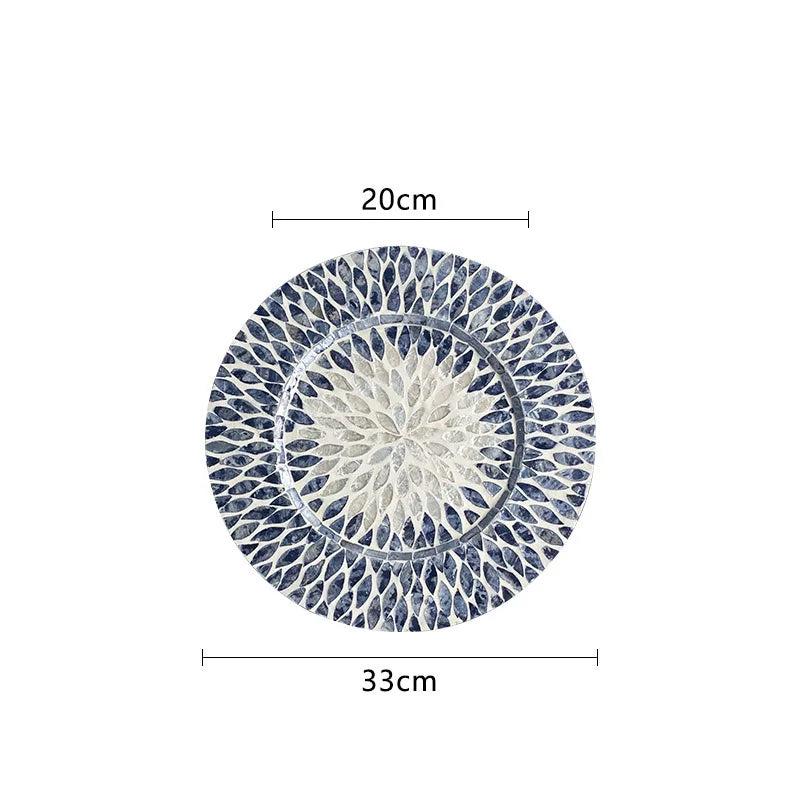 Ahunderjiaz-Bandeja de armazenamento poligonal para sala de estar, café, restaurante, casa, desktop Decoração, Criativo, Luxo