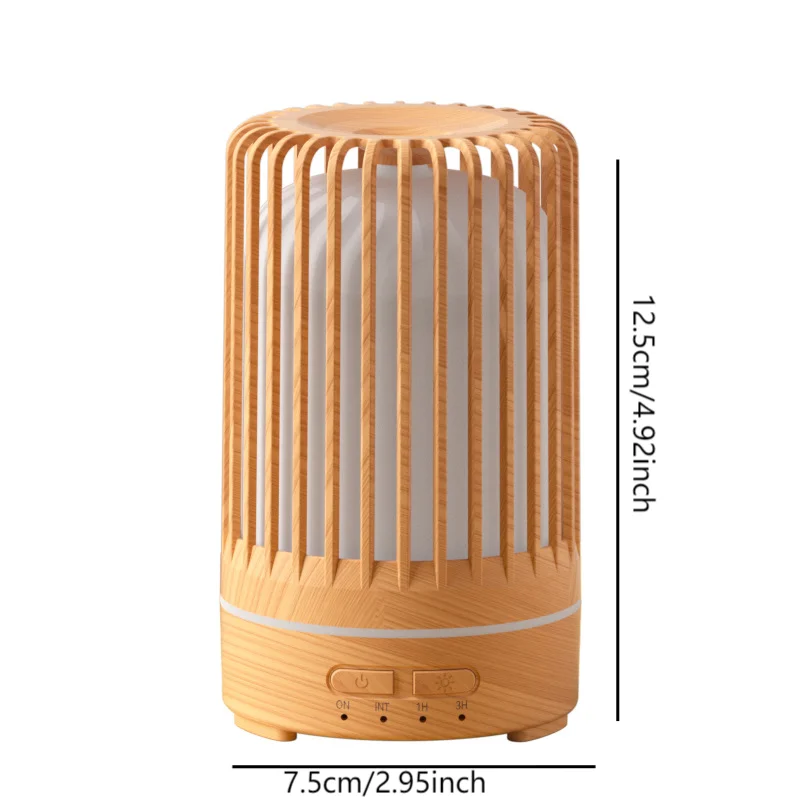 Umidificador De Ar Ultrasônico USB, Difusor De Óleo Essencial, Luzes noturnas coloridas, Máquina De Aromaterapia, Gaiola De Pássaro