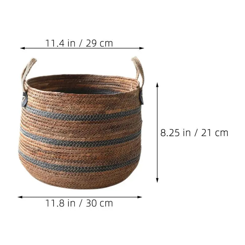 Cesta decorativa de armazenamento para sala de estar, Brinquedos, Cobertores, Suporte de lavanderia para roupas, Crianças
