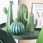 Nordic cerâmica artesanato simulação cactus ornamentos arte decorativa mobiliário doméstico fotografia adereços verde decoração do quarto