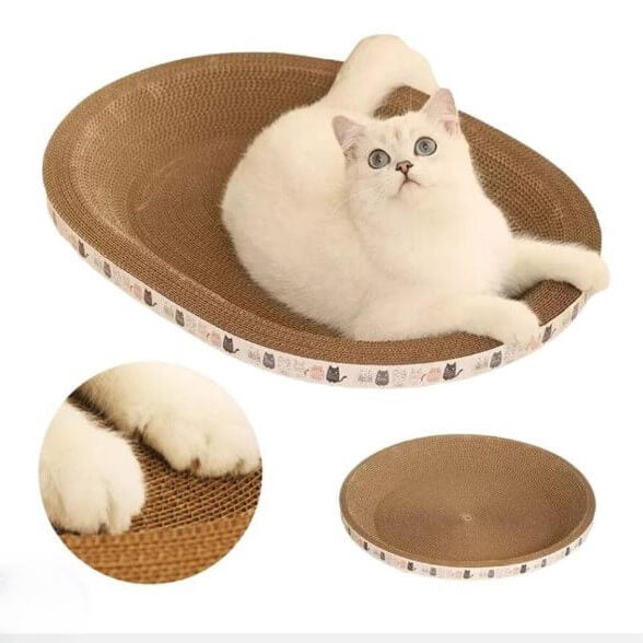 Cama Arranhador para Gatos, Cama Para Gatos, Arranhador Decorativo, Arranhador Pet, Acessorios Para Gatos,  Conforto Felino, Moveis Para gatos, Arranhador Ecologico, Cama e Arranhador 2 em 1, Arranhador Duravel, Cama Gato Design, Cama Para Gato Multiuso, Loja Comprinha do Futuro