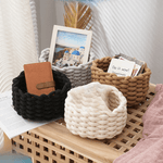 Cesto de Corda Organizador Elegante, Decoração Moderna, Decoração Minimalista, Cesto Trançado, Cesto Prático, Cesto Para Frutas, Cesto Organizador, Cesto Minimalista, Cesto Decorativo, Cesto de Corda, Cesto de Armazenamento, Cesto Cáqui, Cesto Cinza, Cesto Branco, Cesto Bege, Cesto Preto, Cesto, Casa e Decoração, Loja Comprinha do Futuro