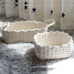 Cesto Organizador Elegante Ecológico, Organizadores Para Casa, Algodão Ecológico, Decor, Cesto Trançado, Casa Arrumada, Mesa Organizada