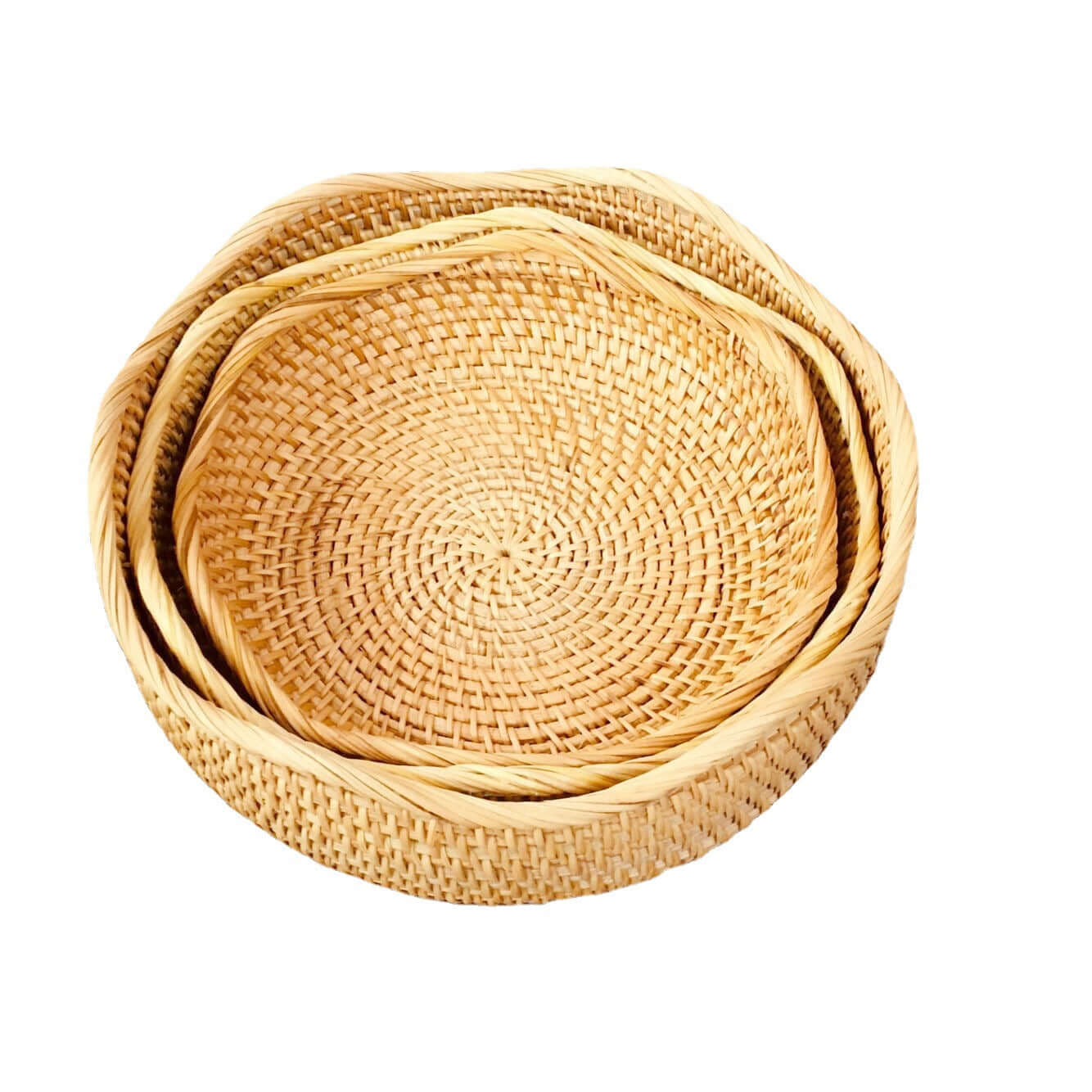 Fruteira de Mesa em Rattan, Fruteira em Vime, Fruteira Decorativa, Cesto Decorativo, Cesto Para Frutas, Cesto Organizador, Cesto Pratico, Loja Comprinha do Futuro