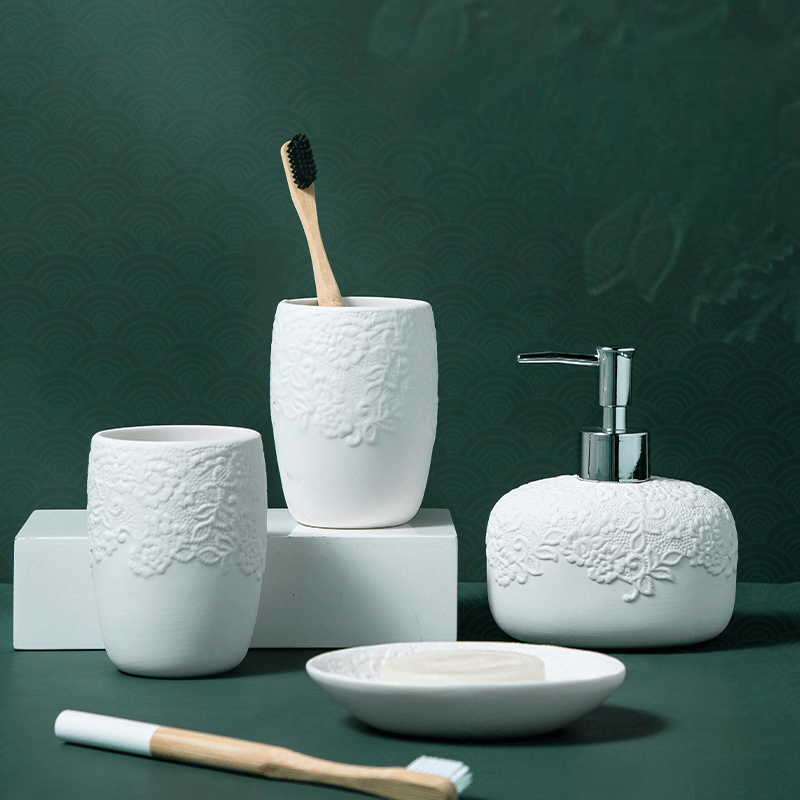 Kit Higiene para Banheiro Rendas