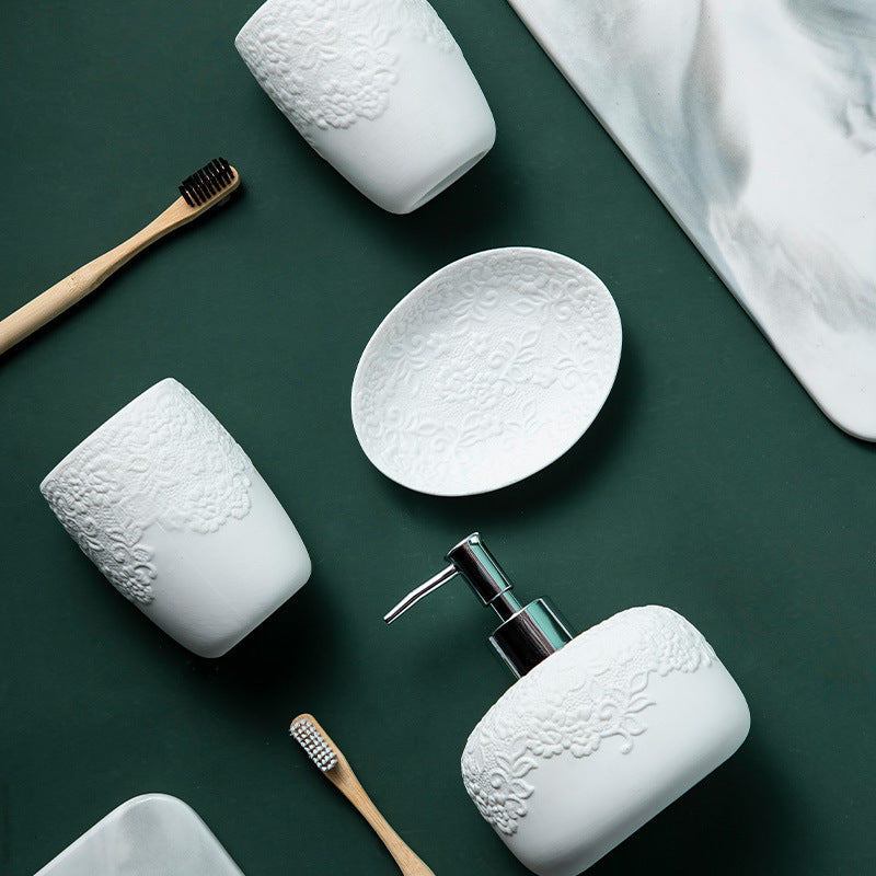 Kit Higiene para Banheiro Rendas