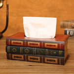 Caixa de Lenços Livros Antigos, Caixa de Lenços, Suporte para Lenços, Organizador de Lenços de Papel, Caixa Decorativa, Caixa Organizadora, Tema de Biblioteca, Acessórios Decorativos, Porta Lenços de Papel, Loja Comprinha do Futuro