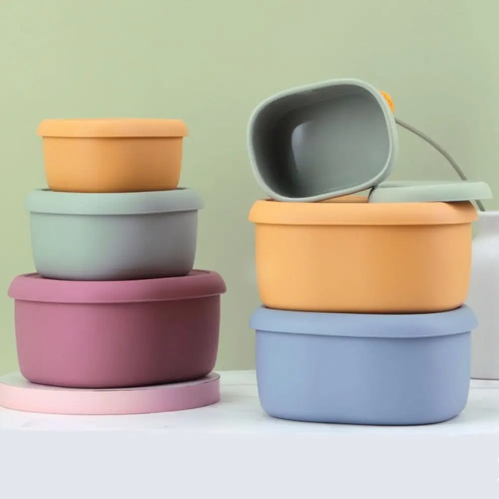 Potes de marmita de silicone atóxico