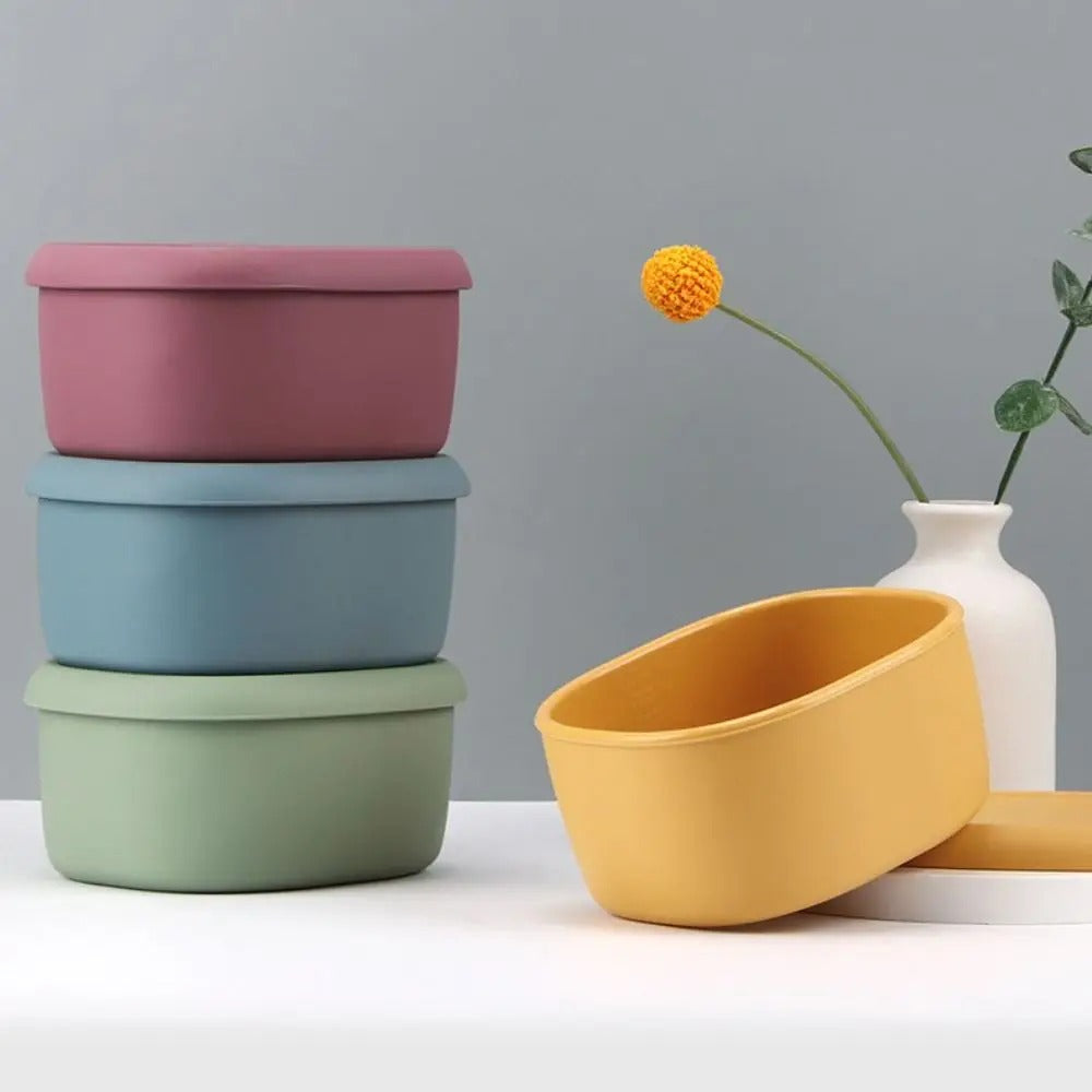 Potes de marmita de silicone atóxico