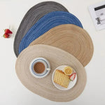 Sousplat Ovais Trançados Laváveis