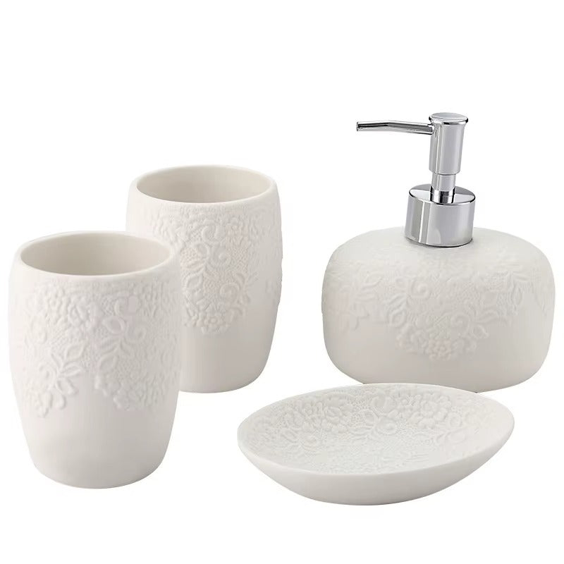 Kit Higiene para Banheiro Rendas
