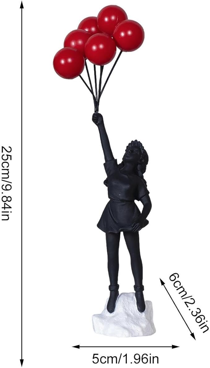 Obra de Arte Decoração Escultura Girl With Balloon Banksy