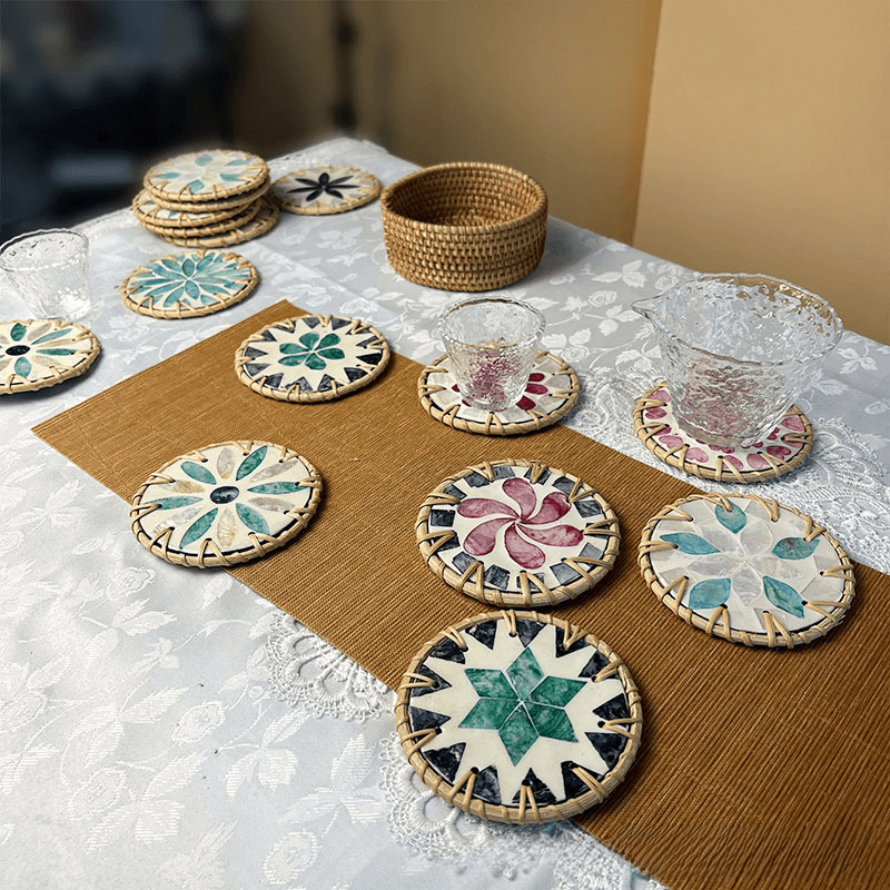 Conjunto de Porta Copos Mandala